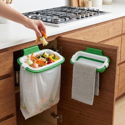 2-in-1 Towel & Garbage Bag Holder